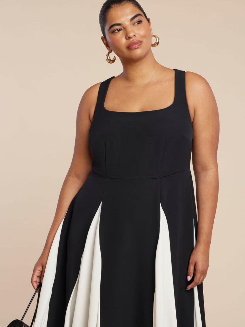 Eloquii Black and White Formal Dress